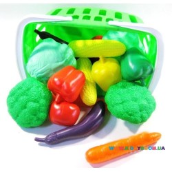 Набор овощи в корзинке Toys Plast ИП.18.003